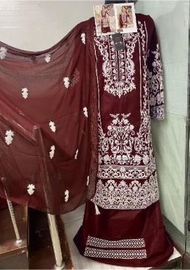 HOOR TEX 21022 D PAKISTANI SUITS LIMITED STOCK IN SURAT