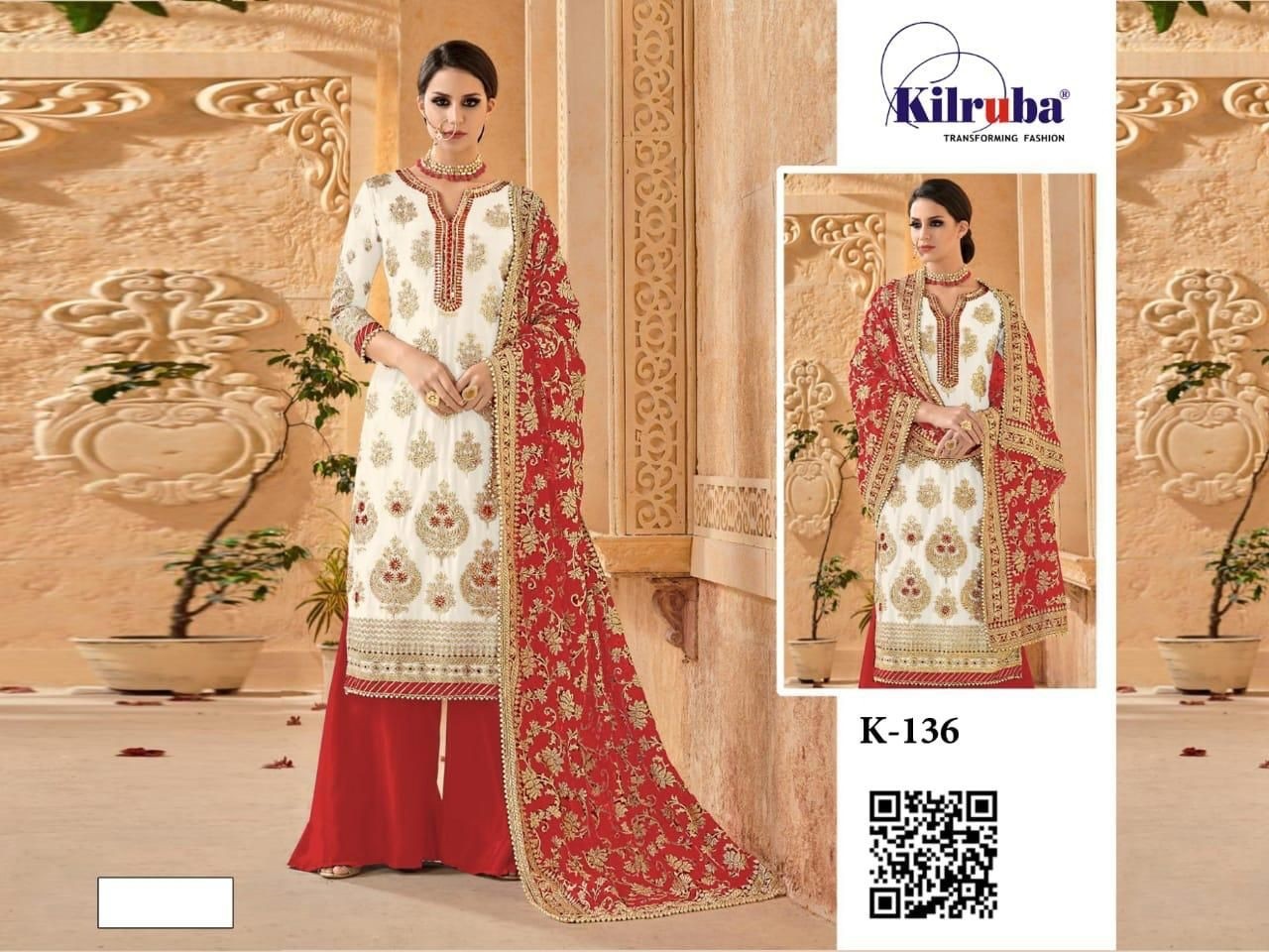 KILRUBA K-136 PAKISTANI SALWAR KAMEZ AVAILABALE WHOLESALE
