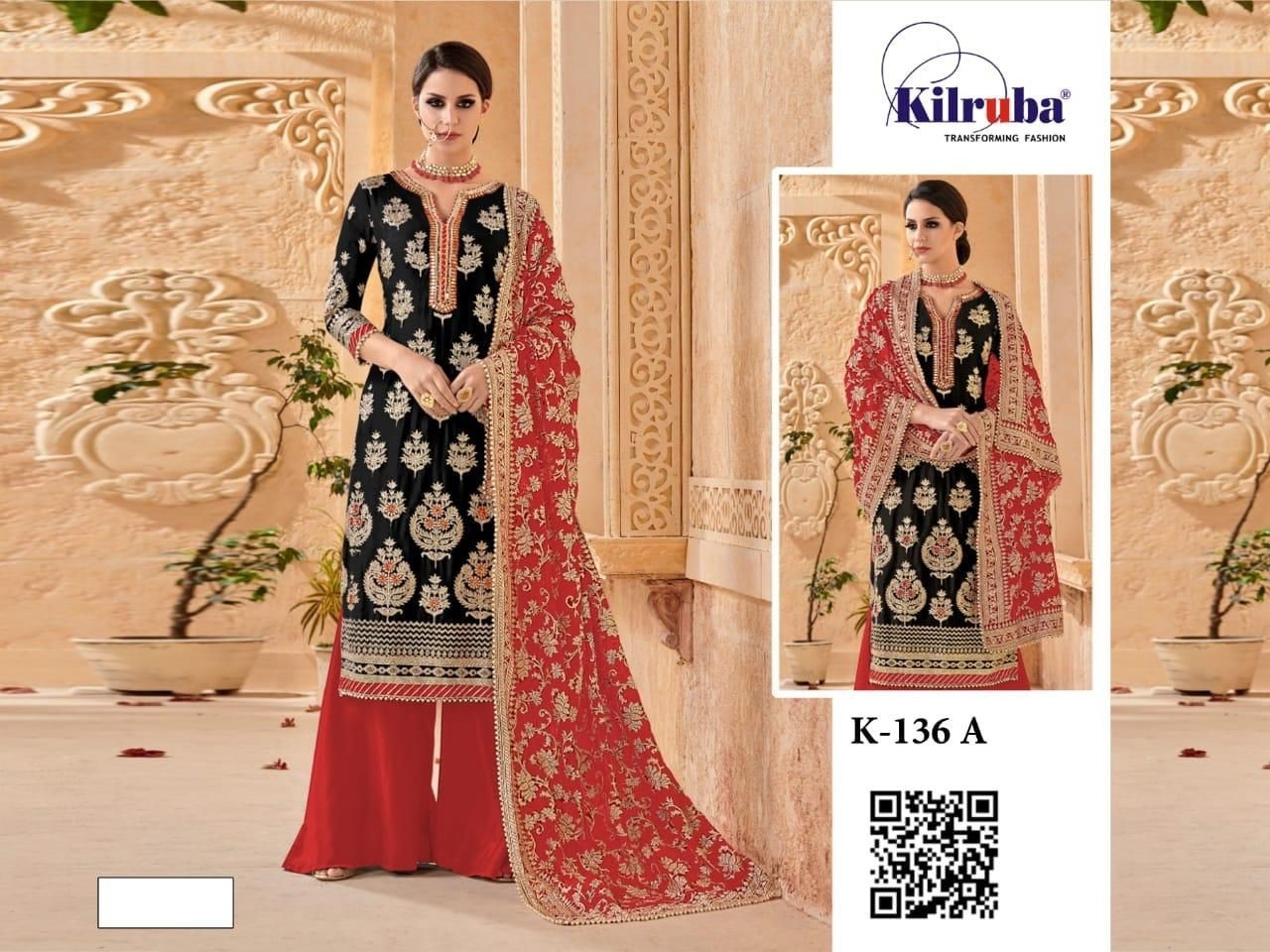 KILRUBA K-136 C PAKISTANI SALWAR KAMEZ AVAILABALE WHOLESALE