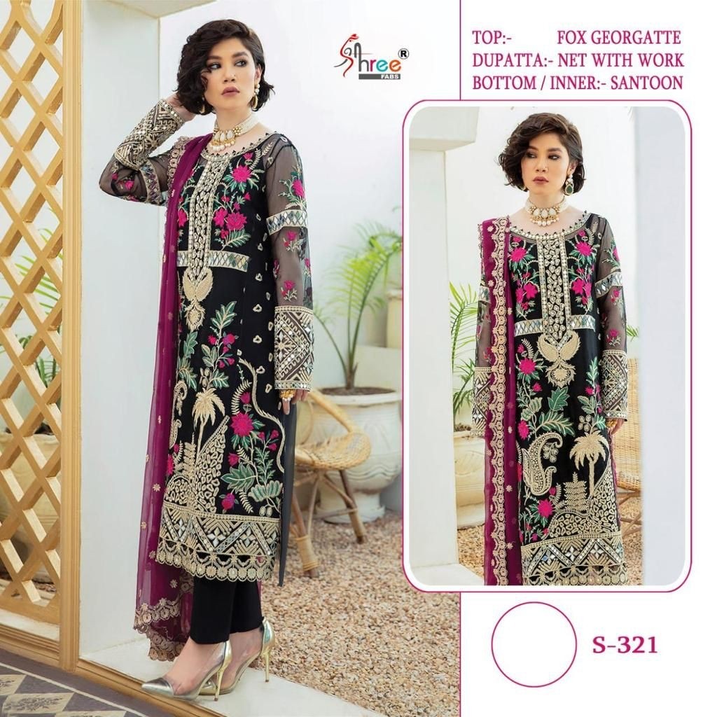 SHREE FABS S 321 PAKISTANI SALWAR KAMEEZ IN SURAT