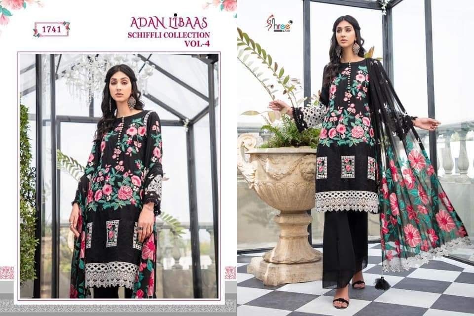 SHREE FABS ADAN LIBAAS SCHIFFLI COLLECTION VOL-4 1741 MANUFACTURER