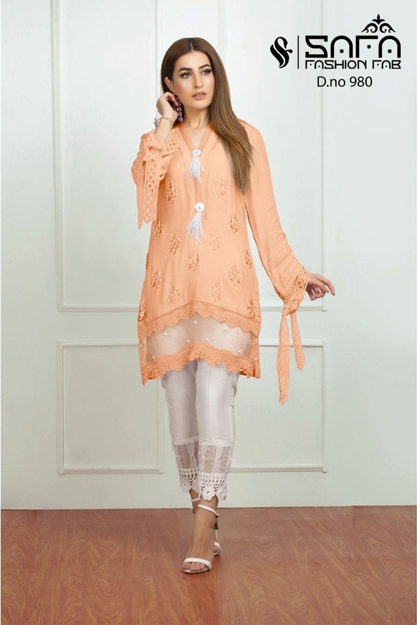 SAFA FASHION 980 TUNICS WHOLESALER KURTIS SURAT