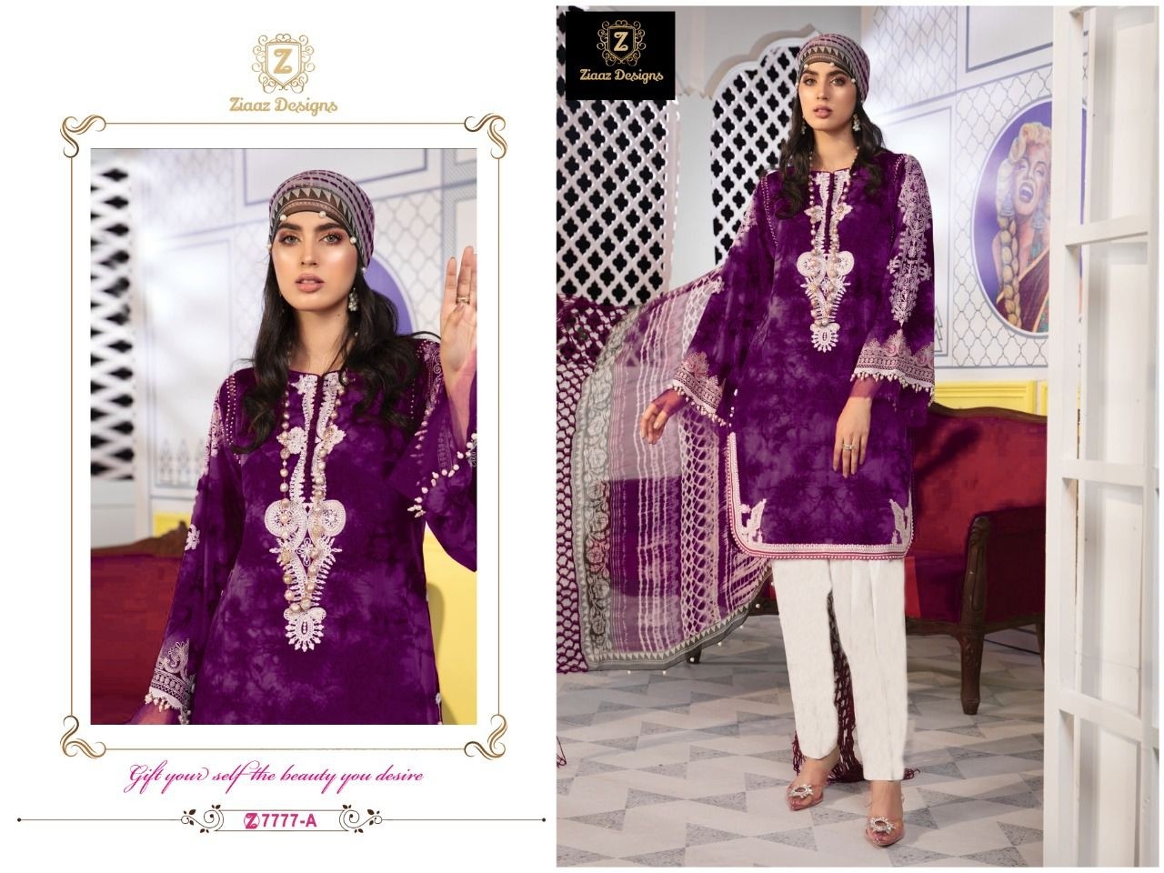 ZIAAZ DESIGNS Z7777-A LATEST COLLECTION SURAT
