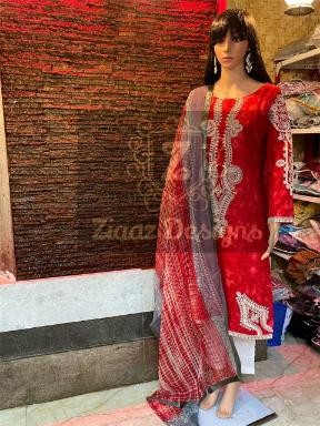 ZIAAZ DESIGNS Z7777-A RED LATEST COLLECTION SURAT
