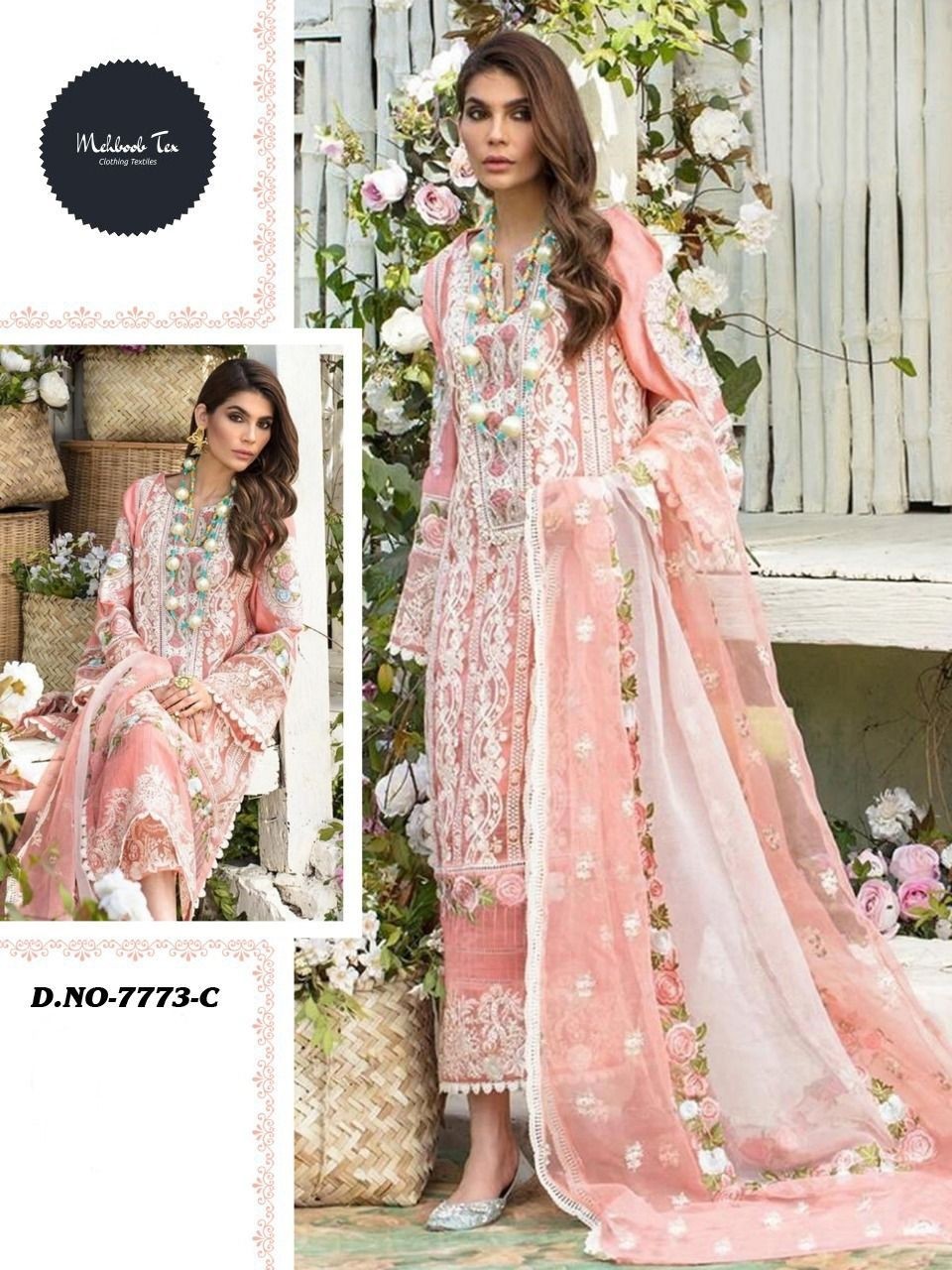 MEHBOOB TEX SOBIA NAZIR 7773 C NEW COLLECTION WHOLESALER