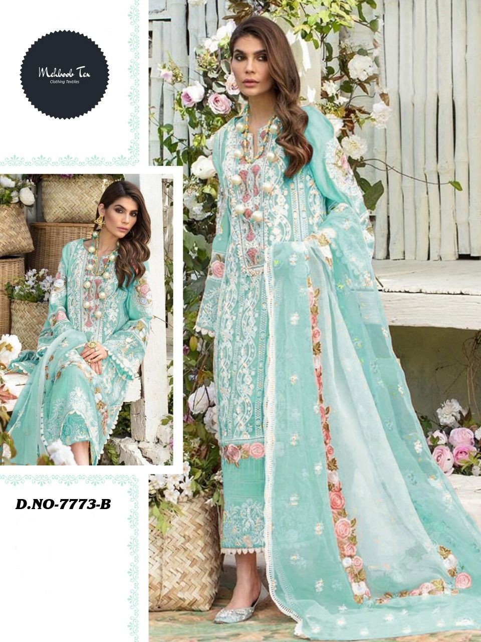 MEHBOOB TEX SOBIA NAZIR 7773 B NEW COLLECTION WHOLESALER