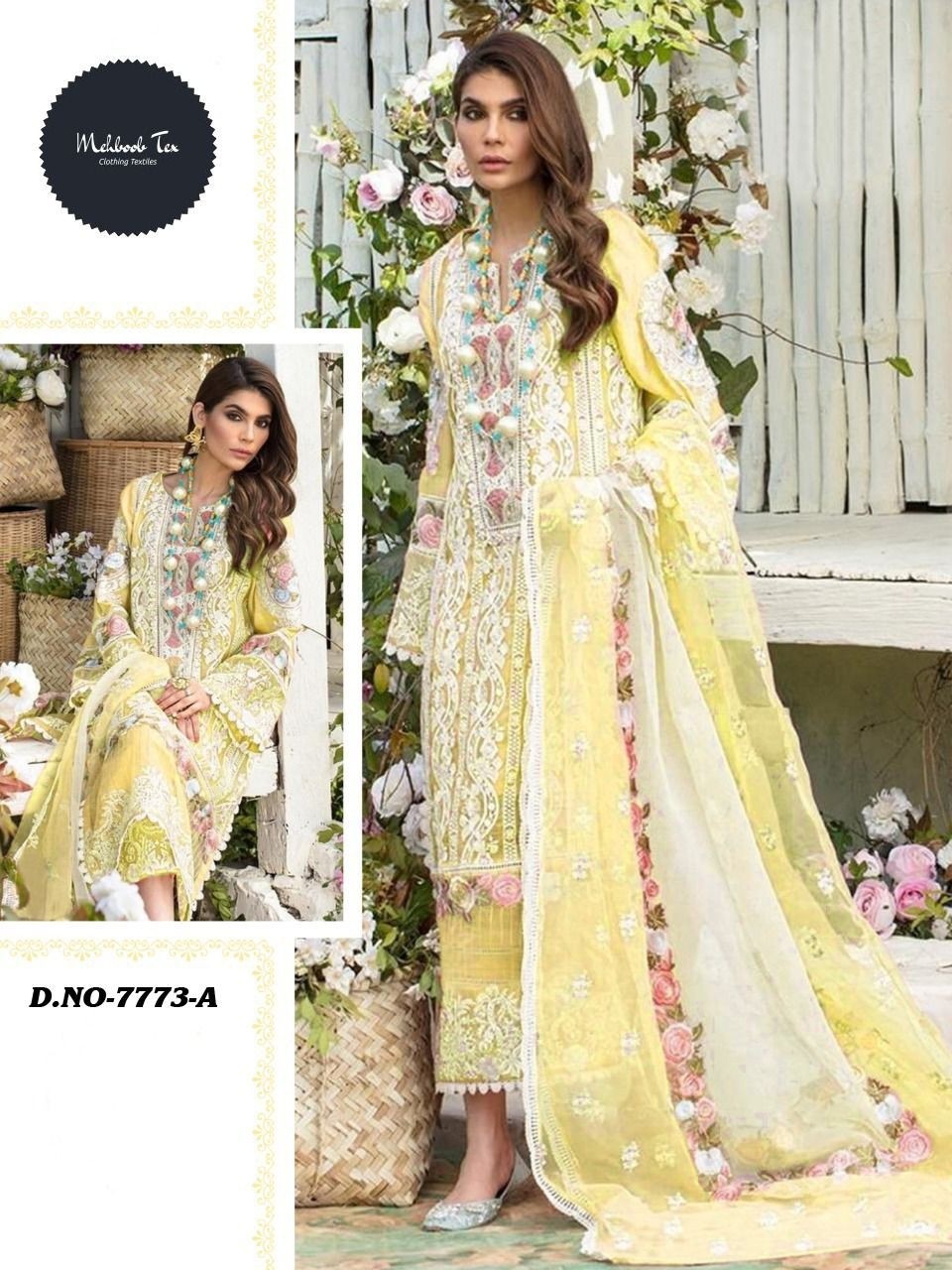 MEHBOOB TEX SOBIA NAZIR 7773 A NEW COLLECTION WHOLESALER
