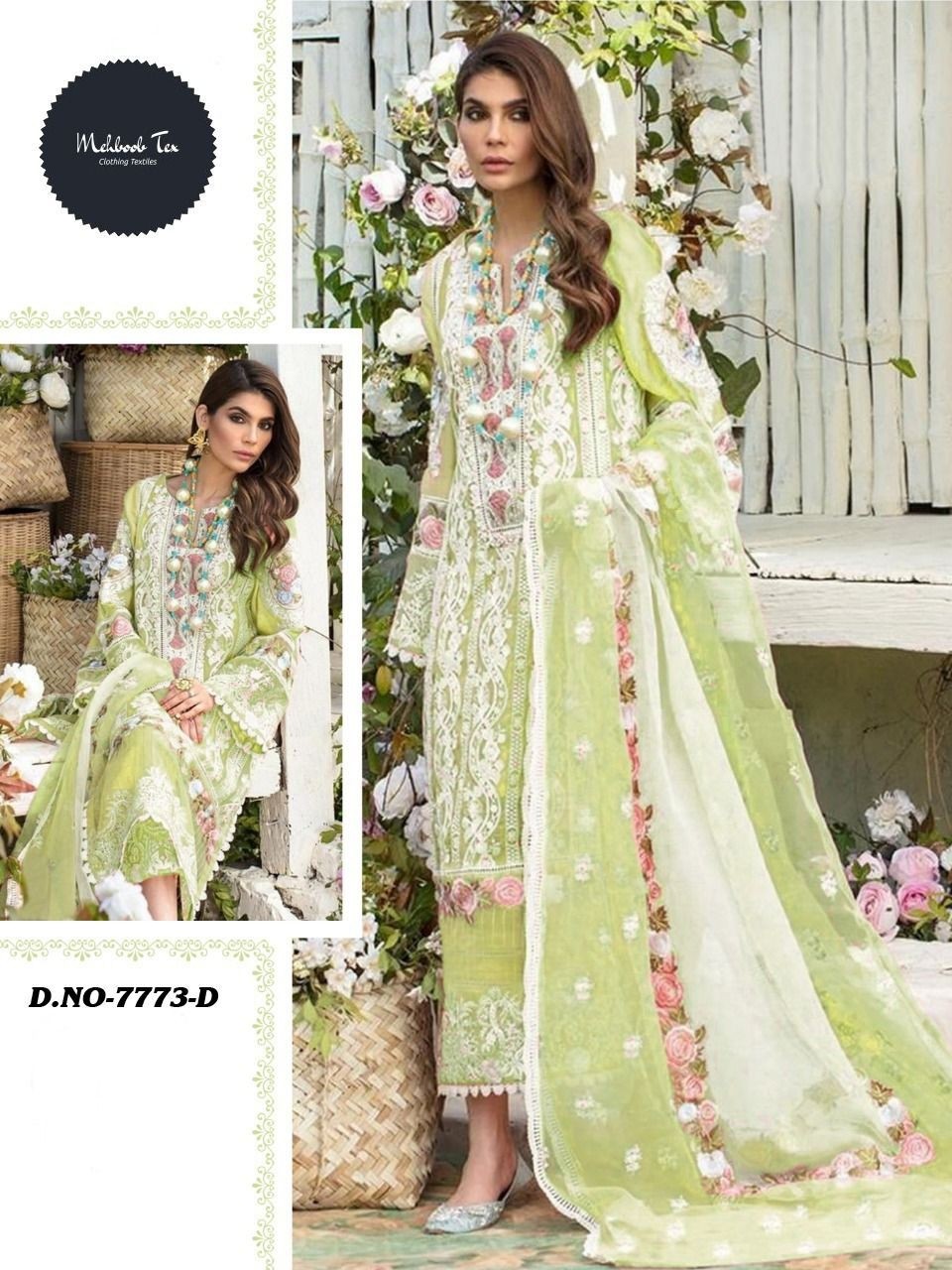 MEHBOOB TEX SOBIA NAZIR 7773 D NEW COLLECTION WHOLESALER