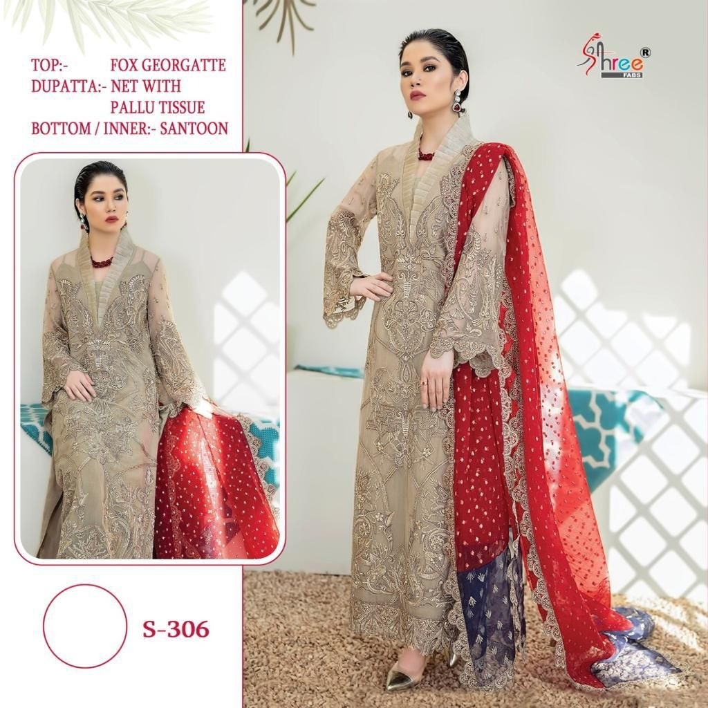 SHREE FABS S-306 FOX GEORGETTE BEST WHOLESALER