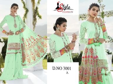 STYLE FASHION 3001 A LATEST PAKISTANI SUITS WHOLESALER IN SURAT