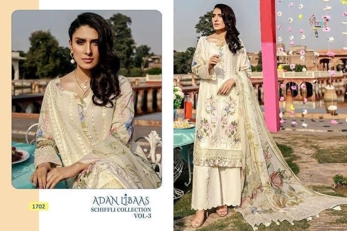 SHREE FABS 1702 ADAN LIBAAS SCHIFFLI COLLECTION VOL-3 WHOLESALER
