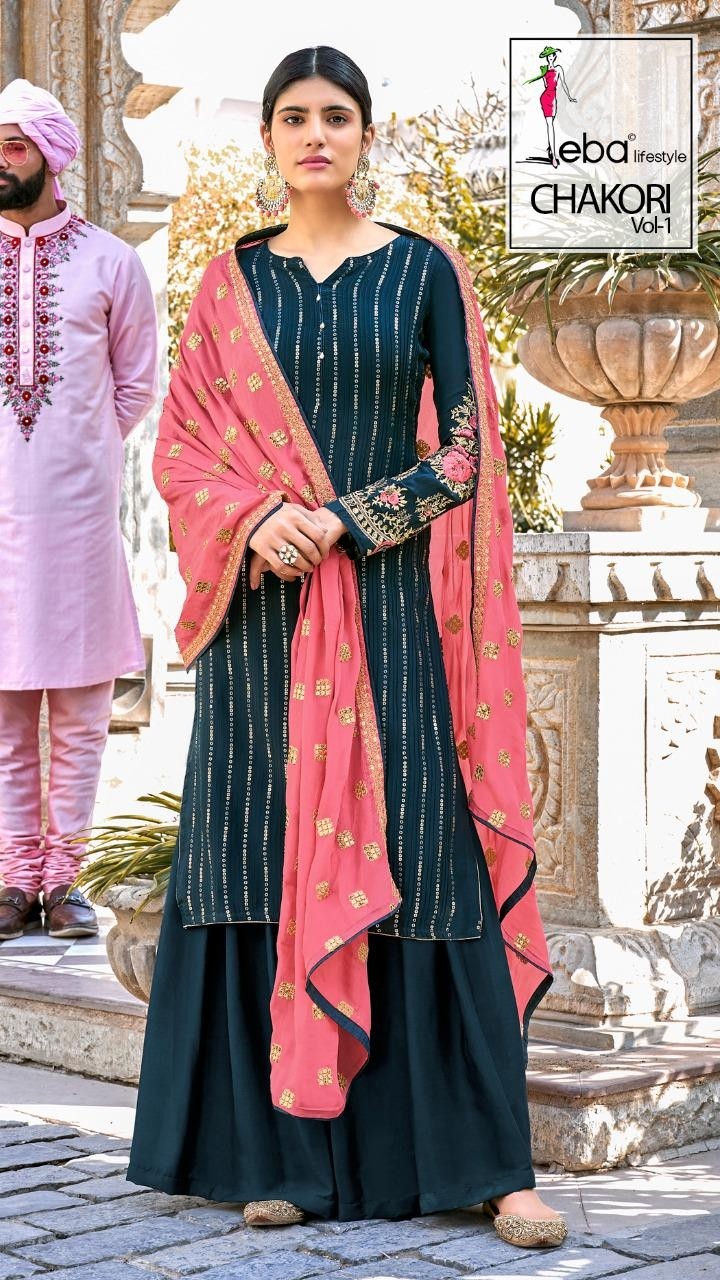 EBA LIFESTYLE CHAKORI VOL 1 1329 SALWAR KAMEZ SUPPLIER IN SURAT