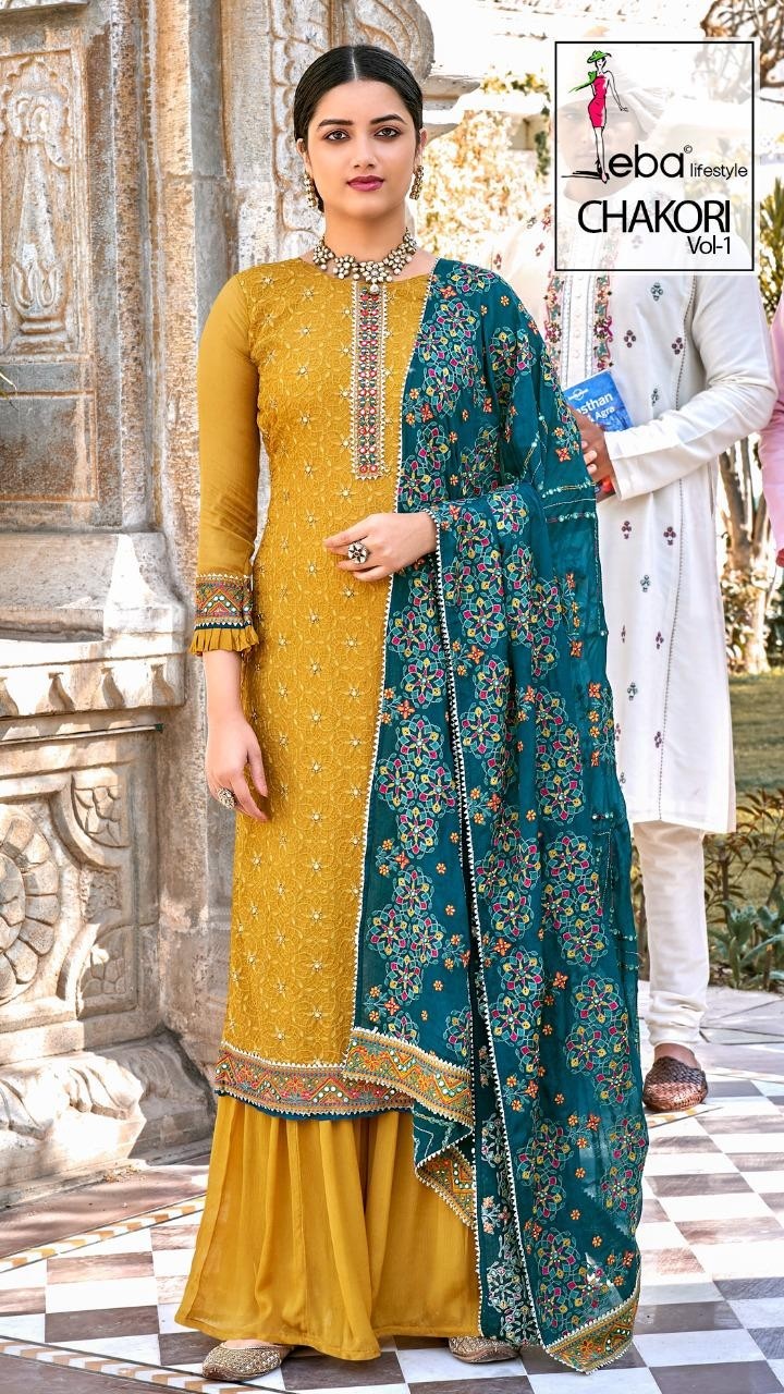 EBA LIFESTYLE CHAKORI VOL 1 1328 SALWAR KAMEZ SUPPLIER IN SURAT
