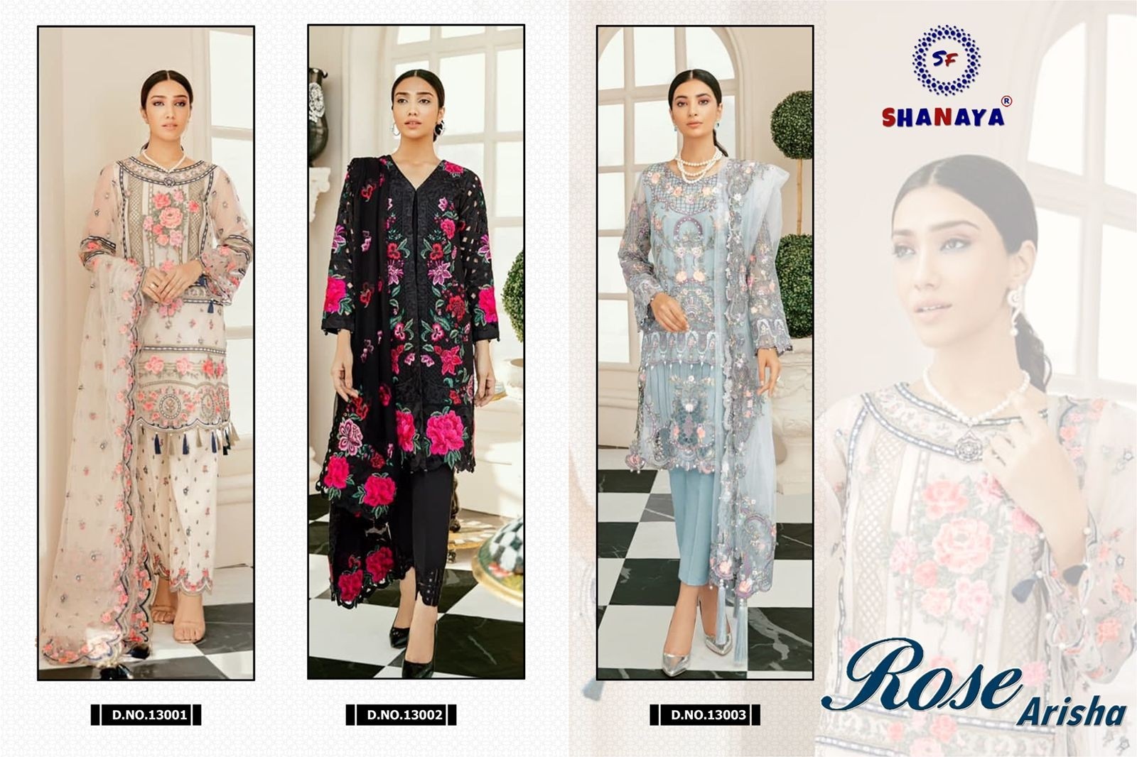 SHANAYA ROSE ARISHA 13002 PAKISTANI SALWAR KAMEEZ MANUFACTURER
