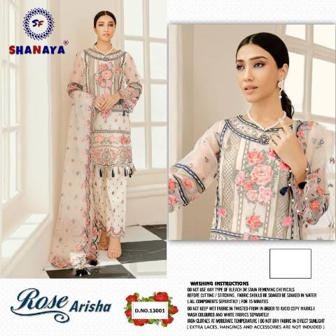 SHANAYA ROSE ARISHA 13001 PAKISTANI SALWAR KAMEEZ MANUFACTURER