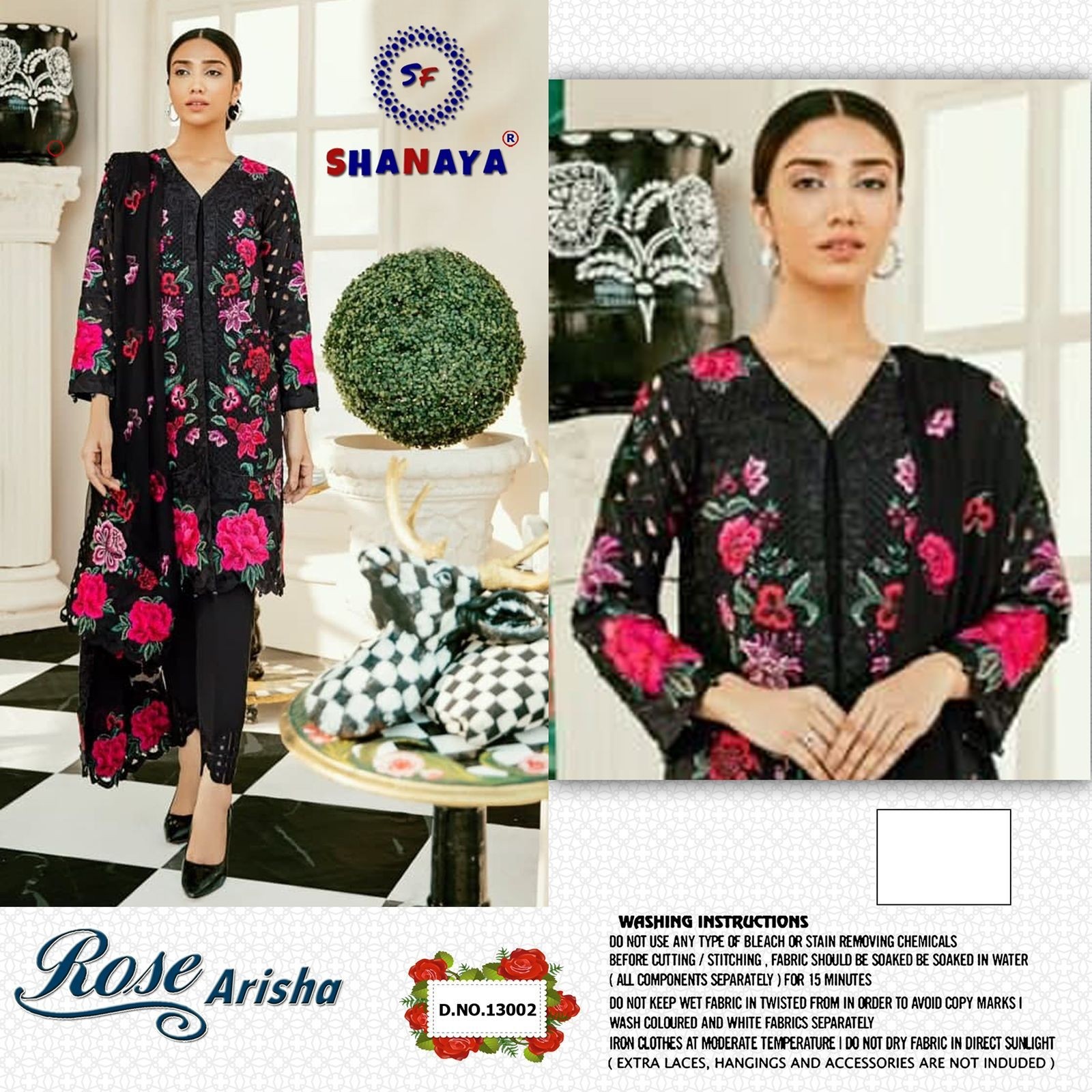SHANAYA ROSE ARISHA 13002 PAKISTANI SALWAR KAMEEZ MANUFACTURER