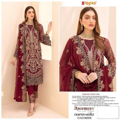 FEPIC ROSEMEEN CRAFTED NEEDLE 90008 PAKISTANI SUITS NEW COLLECTION SURAT