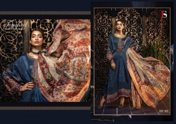DEEPSY SUITS ELAN SILK 3 401TO407 PAKISTANI SUITS DEALER