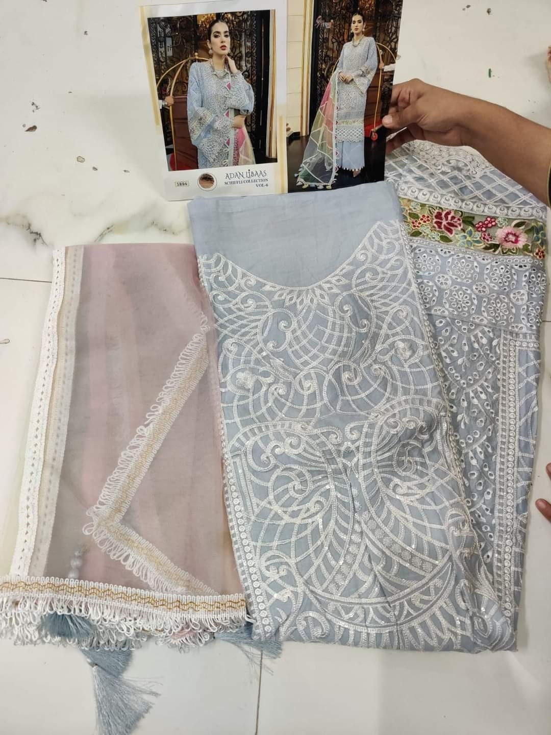 SHREE FABS ADAN LIBAAS SCHIFFLI COLLECTION VOL-6 1893TO1897 SALWAR KAMEZ MANUFACTURER