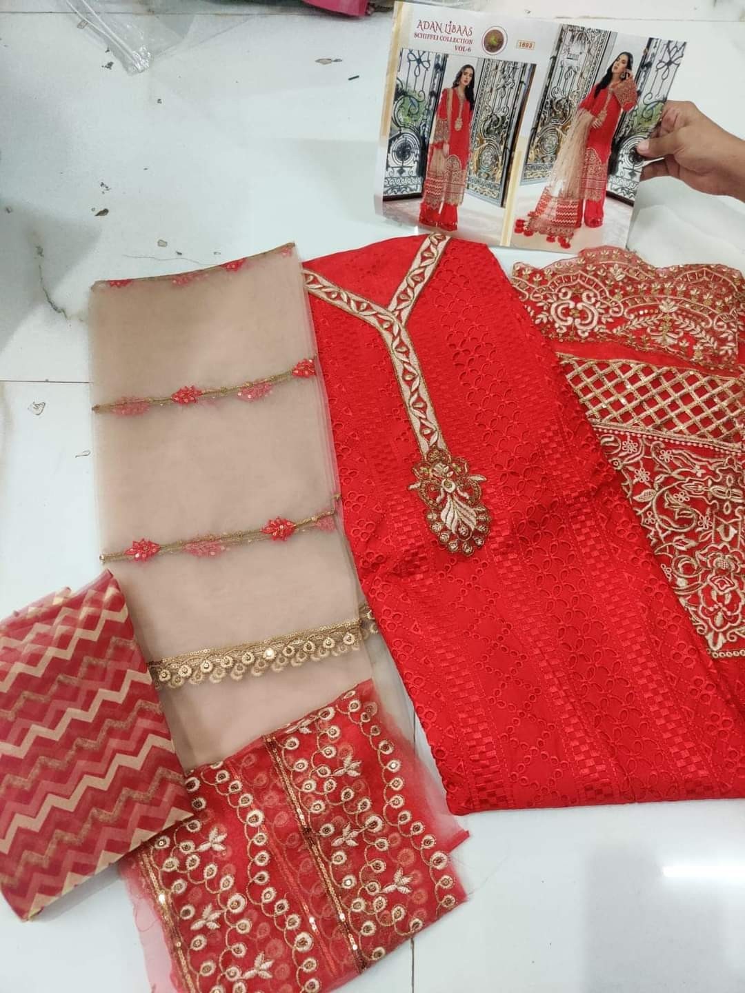 SHREE FABS ADAN LIBAAS SCHIFFLI COLLECTION VOL-6 1893TO1897 SALWAR KAMEZ MANUFACTURER