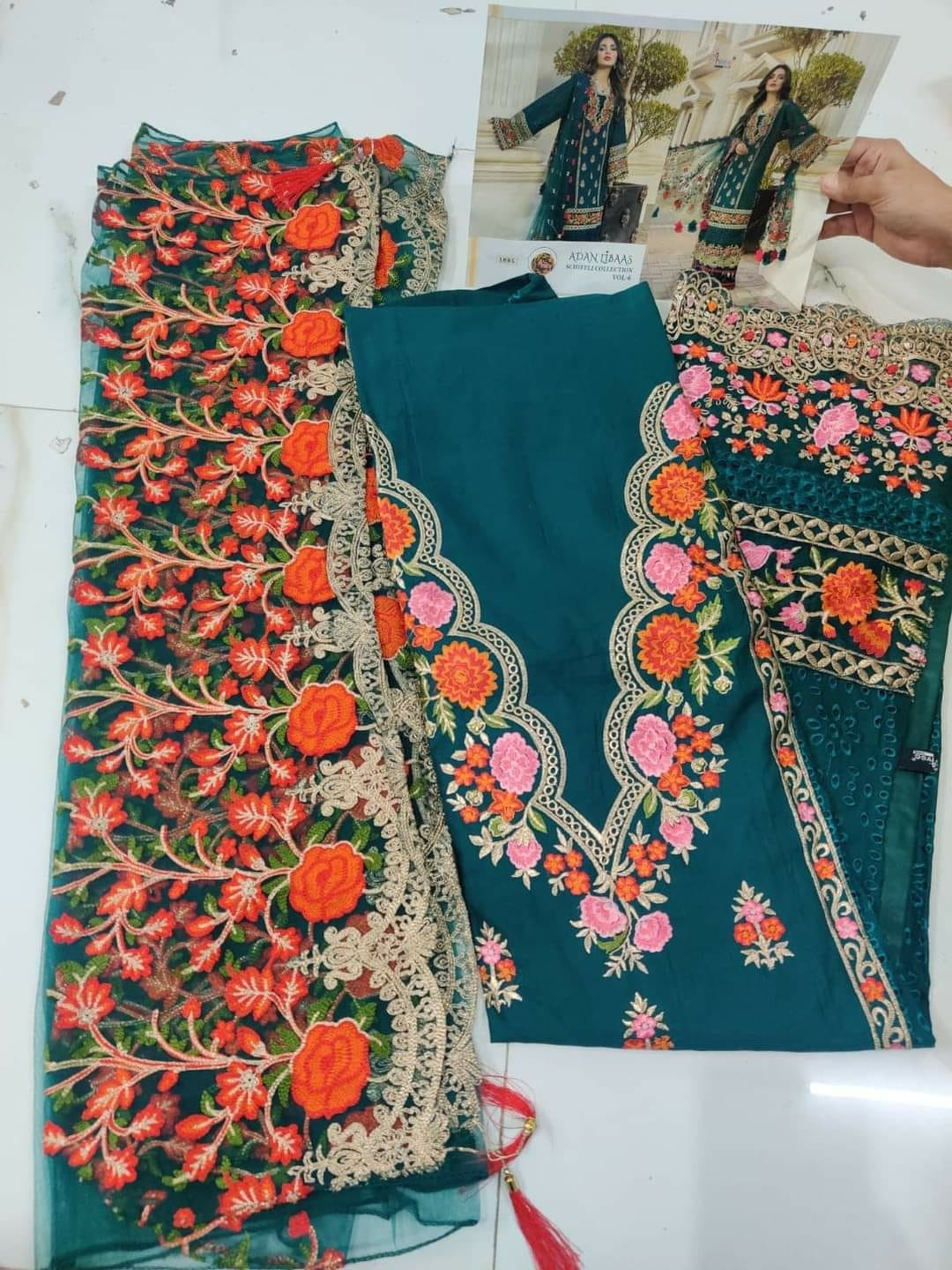 SHREE FABS ADAN LIBAAS SCHIFFLI COLLECTION VOL-6 1893TO1897 SALWAR KAMEZ MANUFACTURER