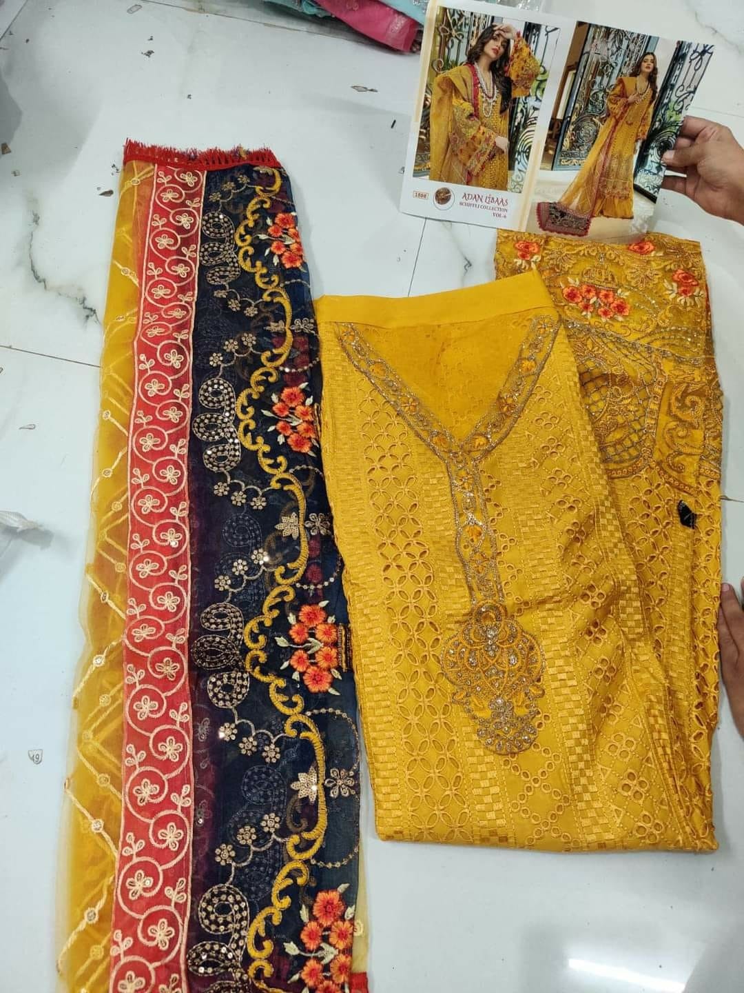 SHREE FABS ADAN LIBAAS SCHIFFLI COLLECTION VOL-6 1893TO1897 SALWAR KAMEZ MANUFACTURER