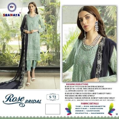 SHANAYA ROSE BRIDAL S 72 PAKISTANI SUITS NEW WHOLESALE