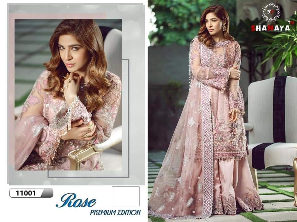 SHANAYA ROSE PREMIUM EDITION 11001 PAKISTANI SUITS MANUFACTURER