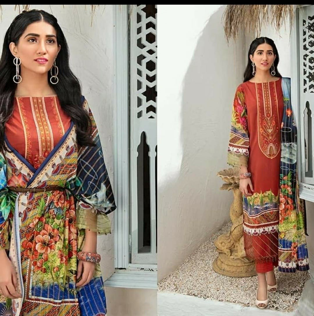 DEEPSY SUITS ELAN 13 HEAVY PRINT PAKISTANI SUITS SINGALE WHOLESALE