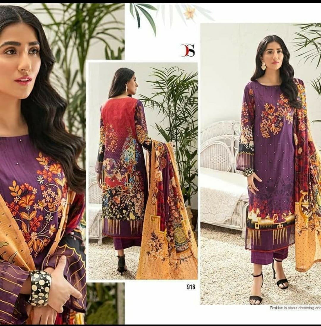 DEEPSY SUITS ELAN 13 HEAVY PRINT PAKISTANI SUITS SINGALE WHOLESALE