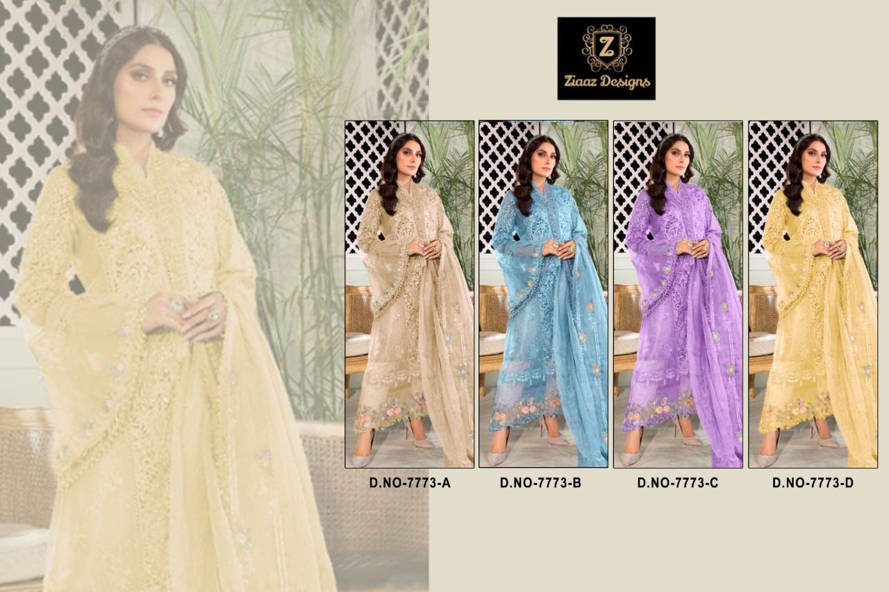 ZIAAZ DESIGNS 7773 C SALWAR KAMEZ COLLECTION SURAT