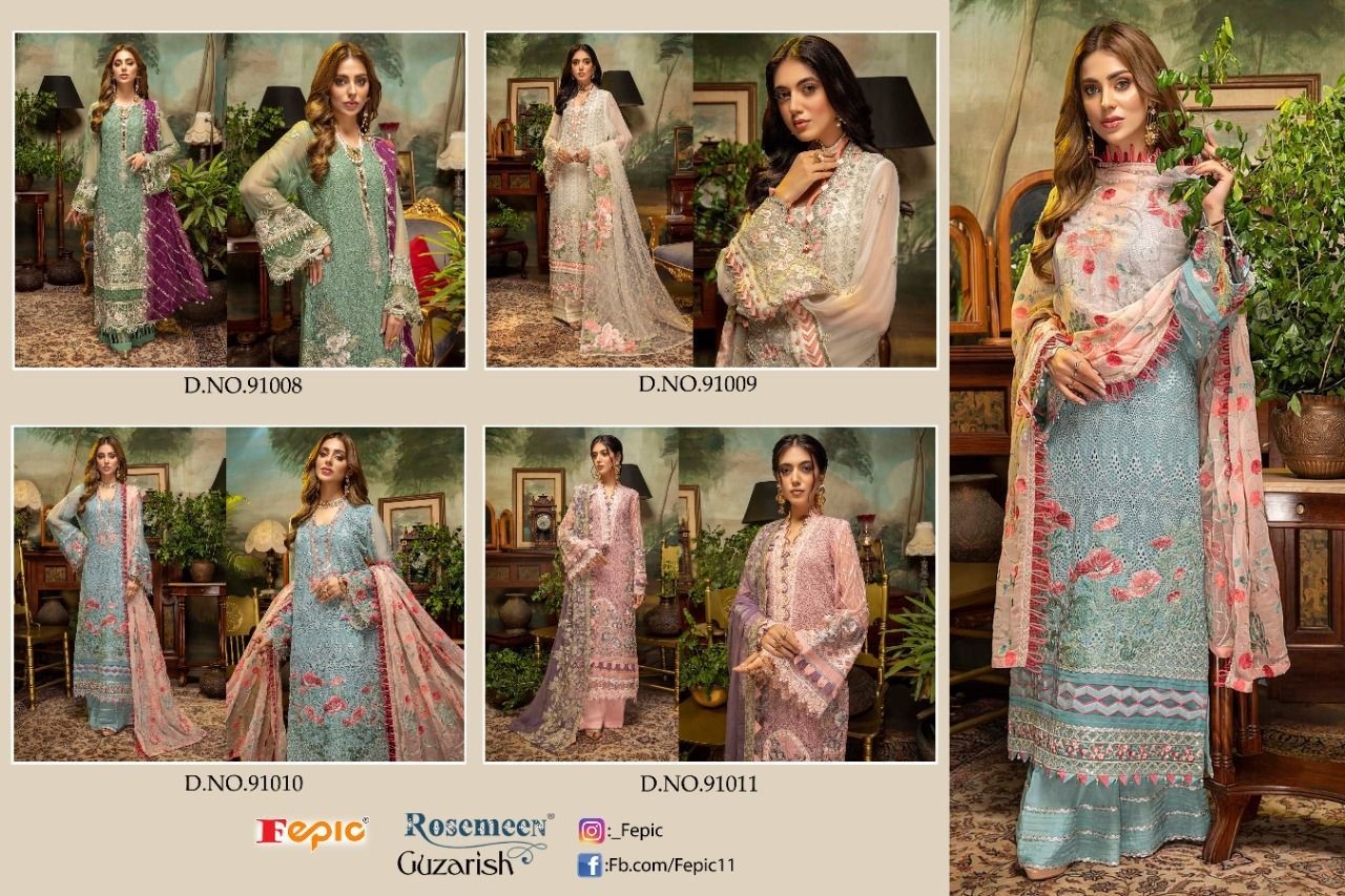 FEPIC ROSEMEEN GUZARISH 91009 LATEST SALWAR KAMEZ WHOLESALER SUPPLIER