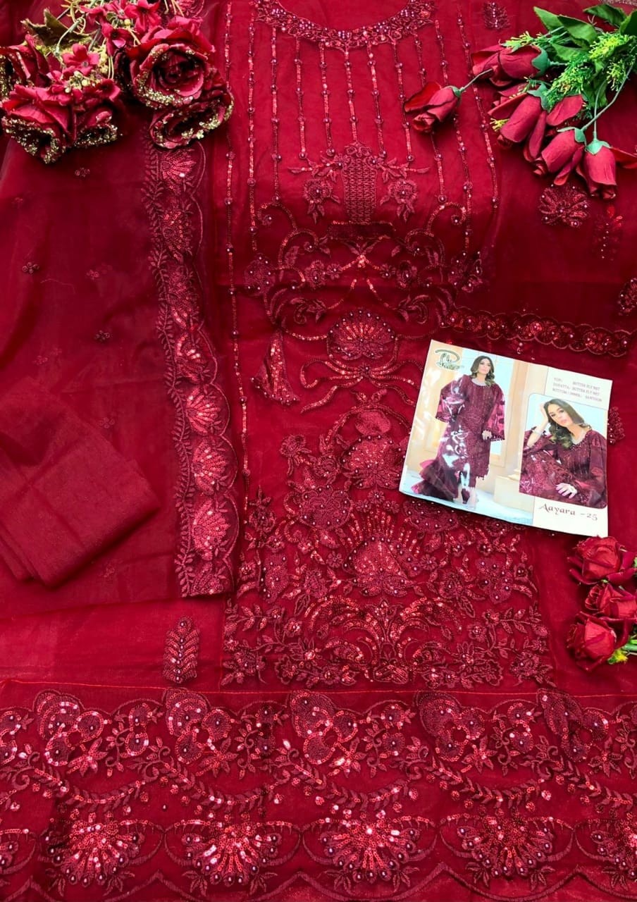 LAAIBAH DESIGNER LD AAYARA 25 C PAKISTANI SALWAR KAMEZ SINGALE DEALER