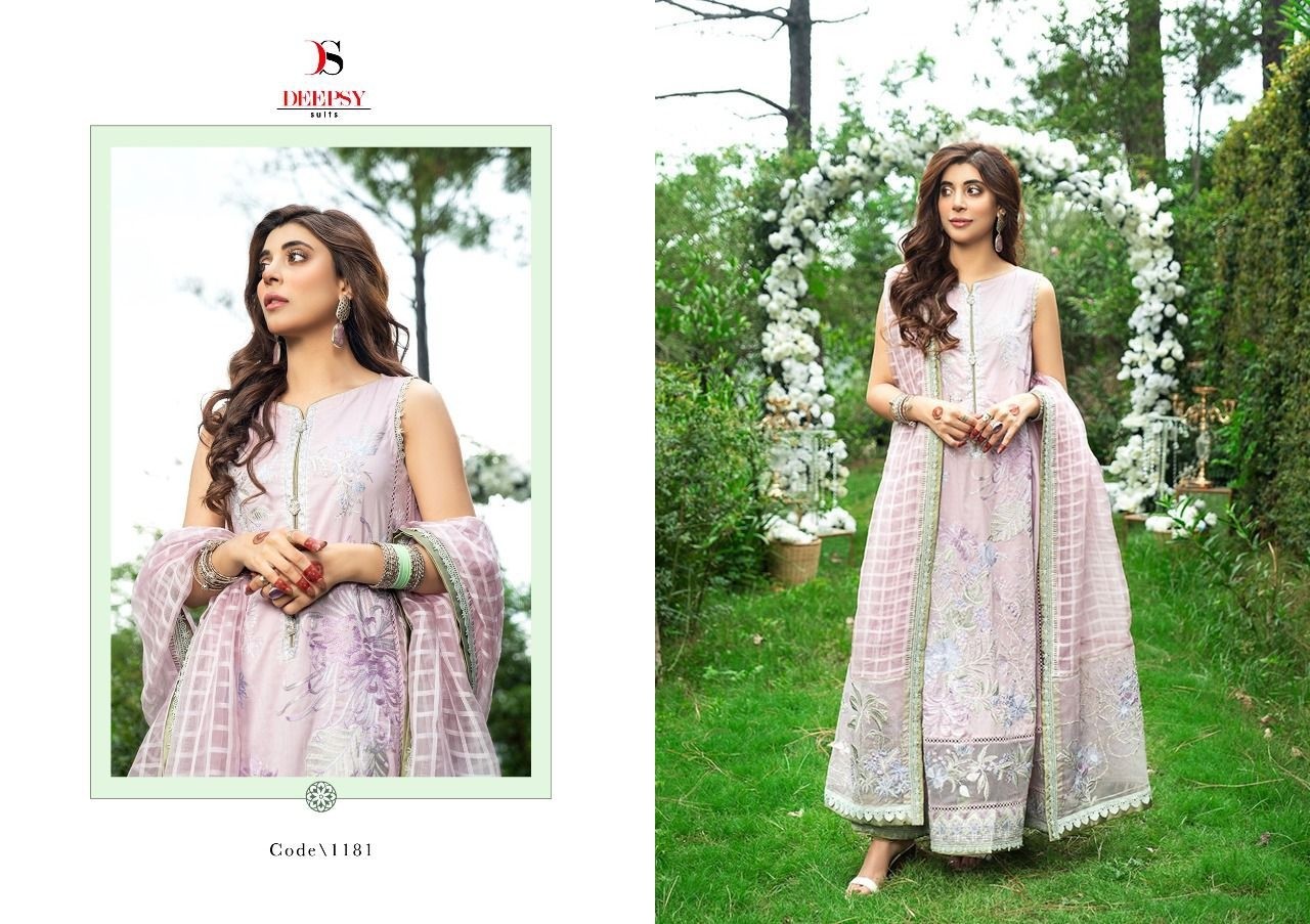 DEEPSY SUITS RANGRASIYA EMBROIDERED COLLECTION 1181 PAKISTANI SUITS WHOLESALER IN INDIA
