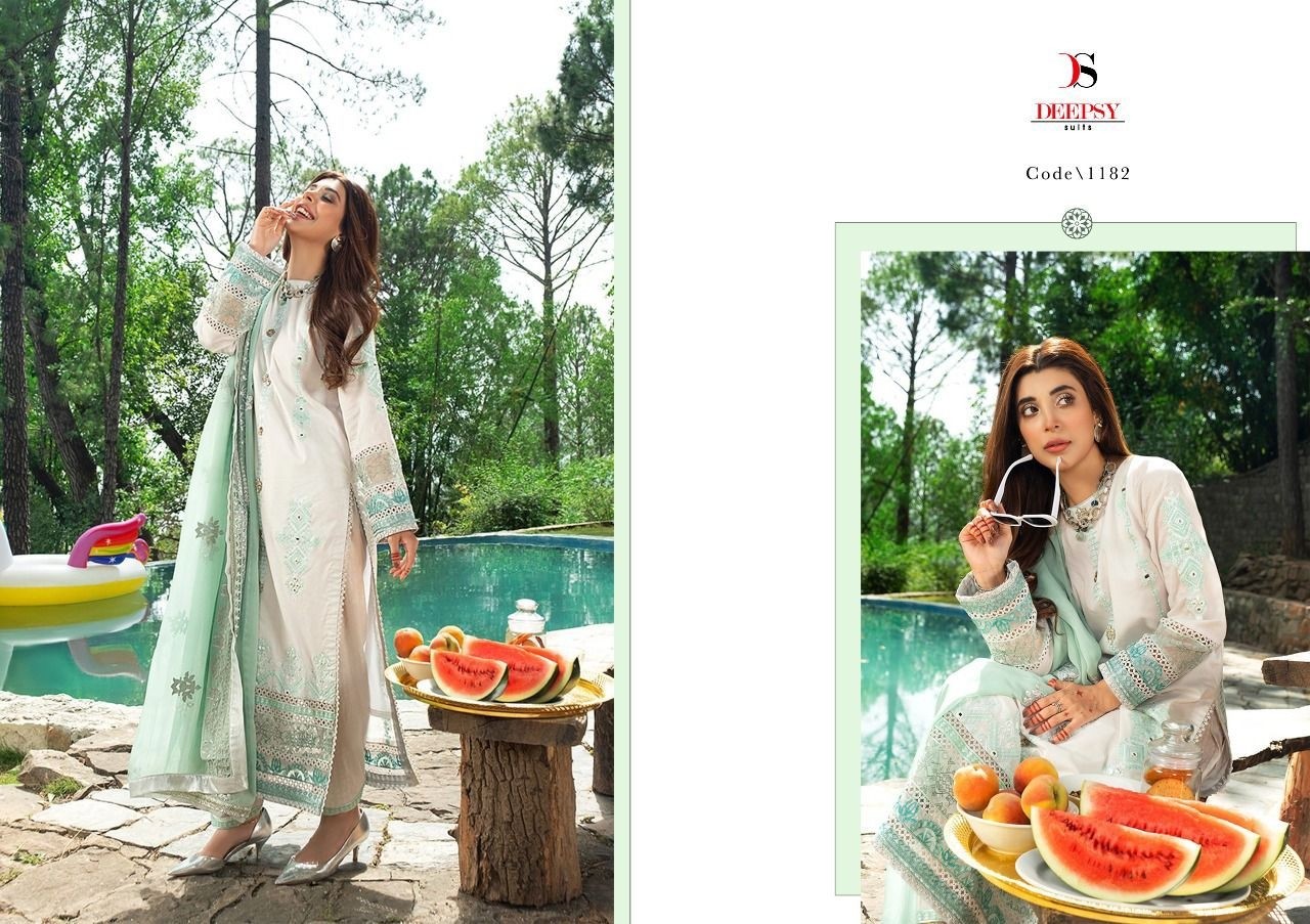 DEEPSY SUITS RANGRASIYA EMBROIDERED COLLECTION 1182 PAKISTANI SUITS WHOLESALER IN INDIA