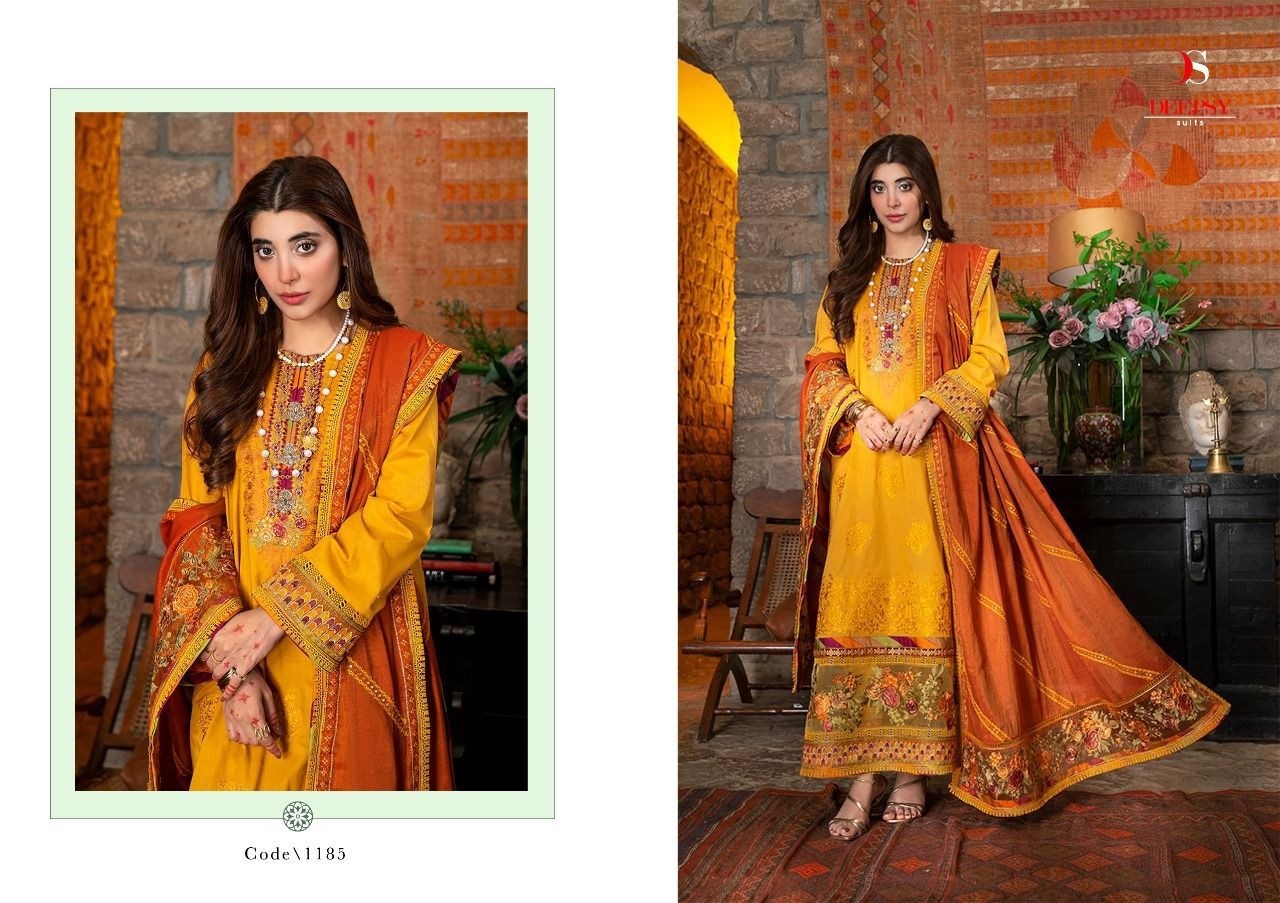DEEPSY SUITS RANGRASIYA EMBROIDERED COLLECTION 1185 PAKISTANI SUITS WHOLESALER IN INDIA