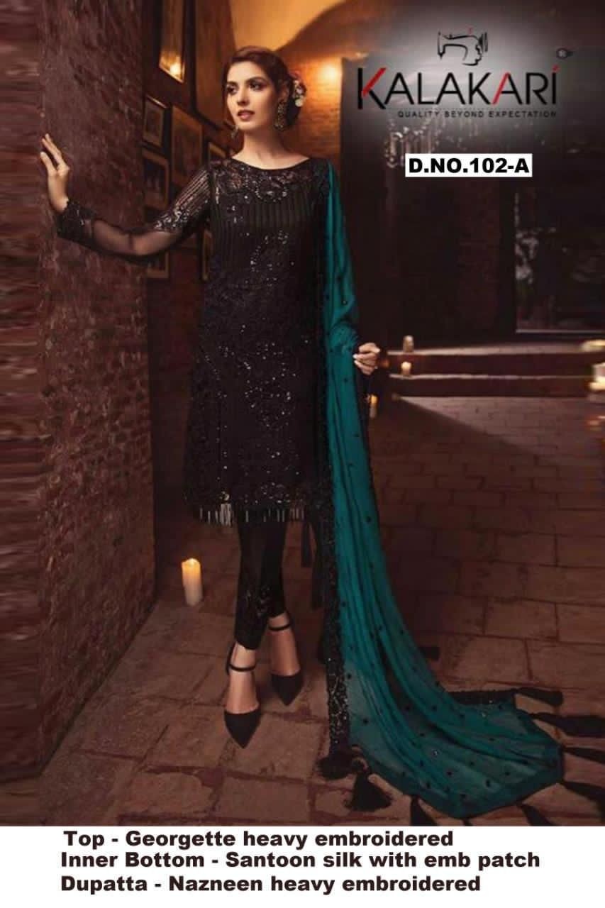KALAKARI SERINE PREMIUM COLLECTION 101 A PAKISTANI SUITS WHOLESALE