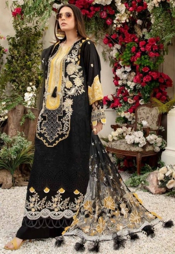 SANIYA TRENDZ ADAN LIBAAS GEORGGETTE COLLECTION 1001 PAKISTANI SUITS ONLINE WHOLESALE