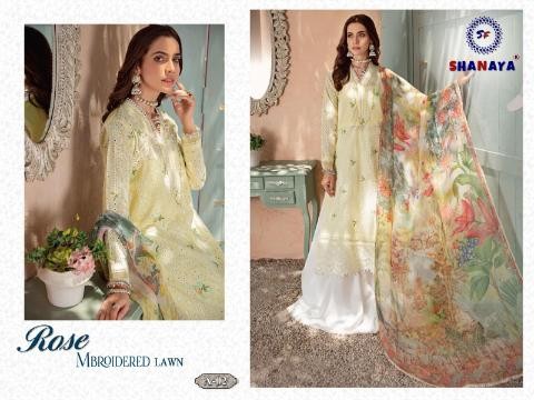 SHANAYA ROSE MBROIDERED LAWN A-02 SALWAR KAMEZ MANUFACTURER