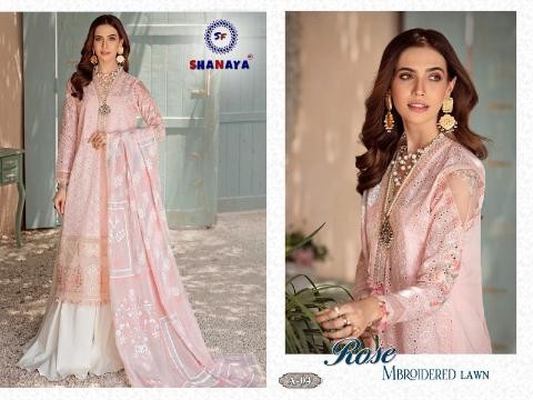 SHANAYA ROSE MBROIDERED LAWN A-04 SALWAR KAMEZ MANUFACTURER