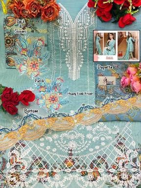 SHREE FABS FIRDOUS EMBROIDERED LAWN COLLECTION 1874TO1880 PAKISTANI SUITS SINGALE AVAILABALE