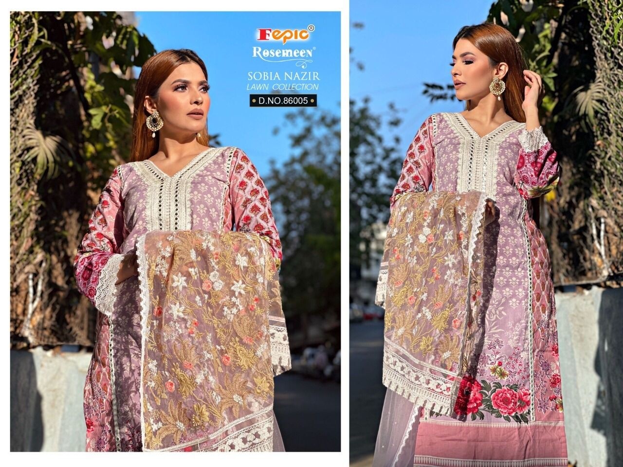 FEPIC SOBIA NAZIR LAWN COLLECTION 86005 SALWAR KAMEZ NEW CATALOUGE