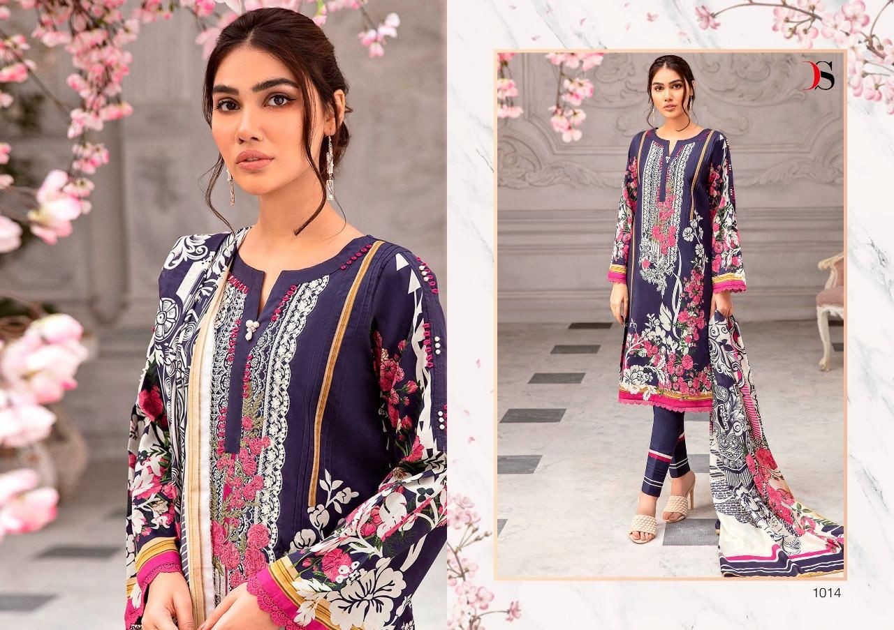 DEEPSY SUITS FIRDOUS URBANE 1013TO1018 PAKISTANI SUITS COTTON PRINT IN SURAT