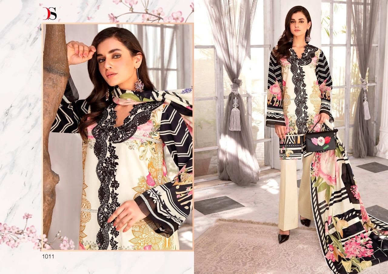 DEEPSY SUITS FIRDOUS URBANE 1011 PAKISTANI SUITS COTTON PRINT IN SURAT