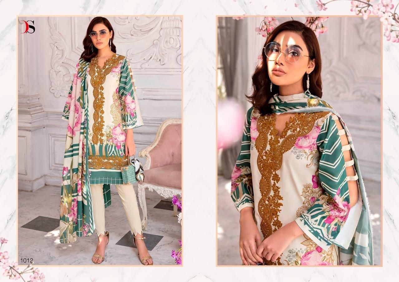 DEEPSY SUITS FIRDOUS URBANE 1012 PAKISTANI SUITS COTTON PRINT IN SURAT