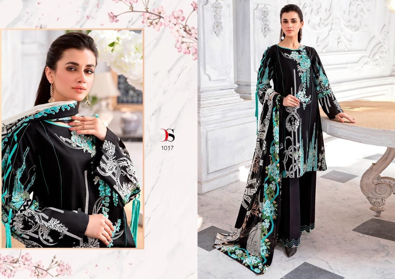 DEEPSY SUITS FIRDOUS URBANE 1013TO1018 PAKISTANI SUITS COTTON PRINT IN SURAT