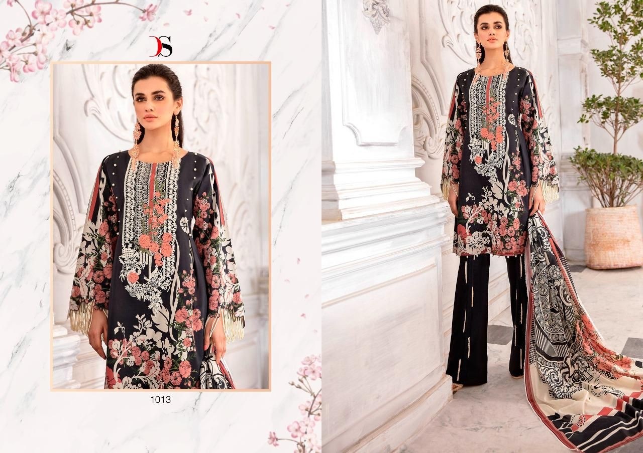 DEEPSY SUITS FIRDOUS URBANE 1013TO1018 PAKISTANI SUITS COTTON PRINT IN SURAT