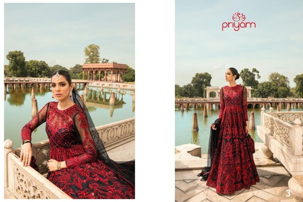 PRIYAM FASHION 3 ZOHRAA- VOL 1 PAKISTANI SUITS FULL WORK 