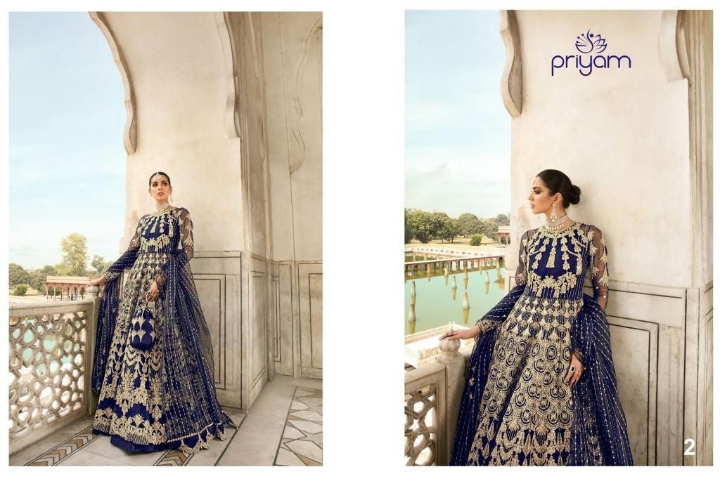 PRIYAM FASHION 2 ZOHRAA- VOL 1 PAKISTANI SUITS FULL WORK 