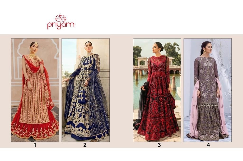 PRIYAM FASHION 2 ZOHRAA- VOL 1 PAKISTANI SUITS FULL WORK 